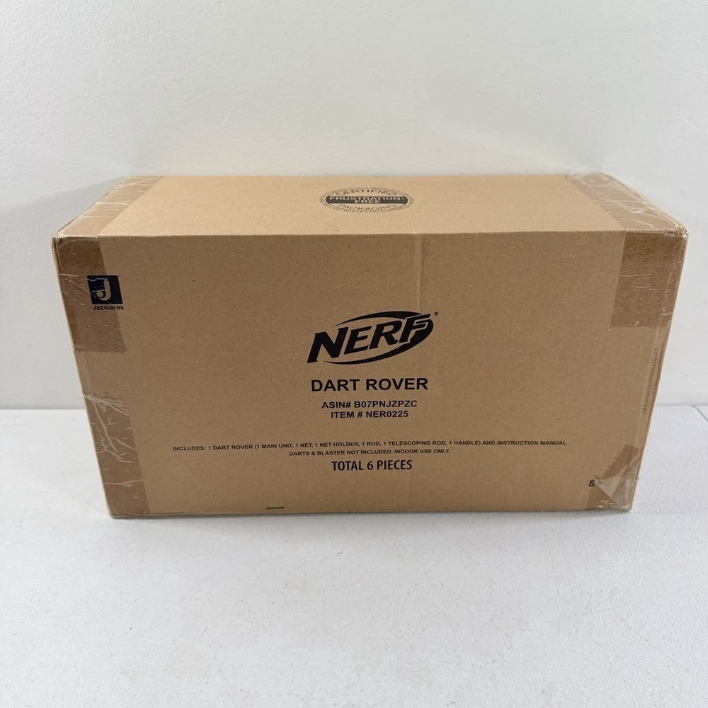 NERF Dart Rover Toy Gun Adjustable Handle 100 Dart Collector Retriever Brand New